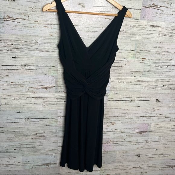 Joseph ribkoff black dress size 4 swing - Picture 1 of 8